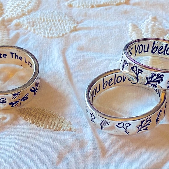 NWT SS Ring’s Nature Poetry-Two Styles- 1) Dragonfly Sz-6, 2) Wildflowers Sz-7&8 - Picture 15 of 16